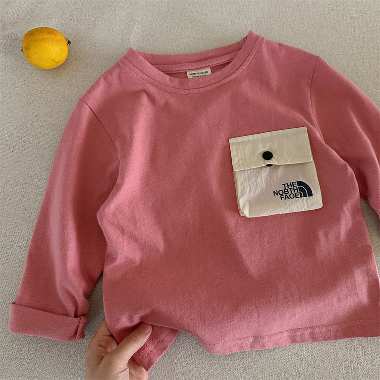 Kids Long Sleeve Cotton T-Shirt Autumn for Boys and Girls