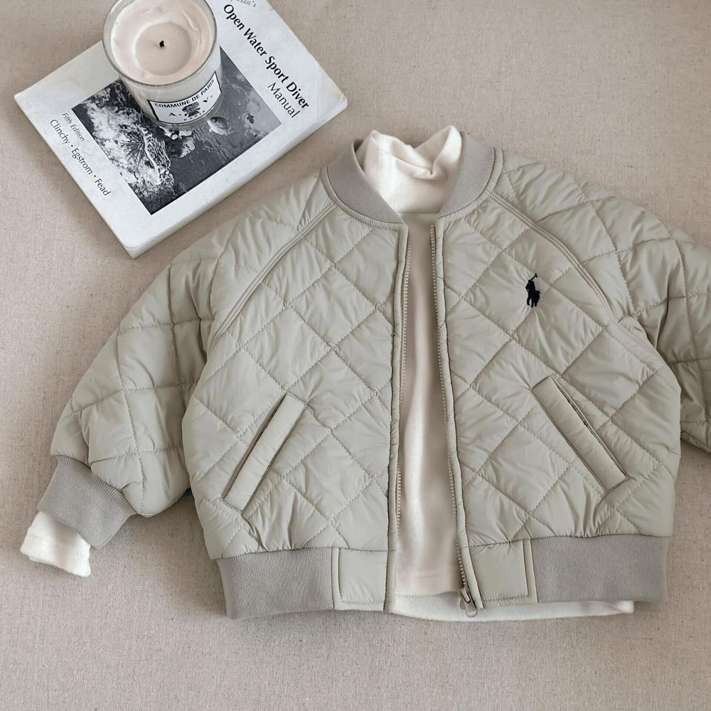 Kids Cotton Embroidered Jacket Autumn Winter