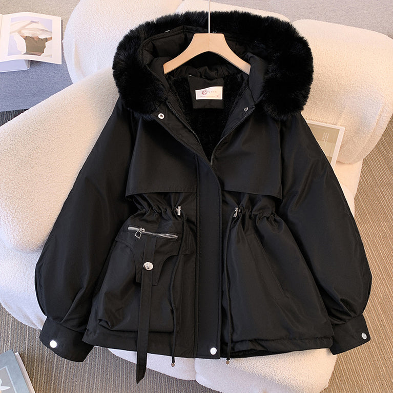 Women's Winter Fur Collar Fleece Jacket Stylish & Warm