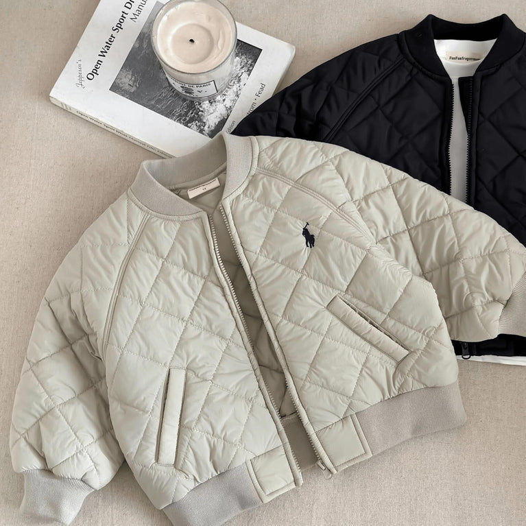 Kids Cotton Embroidered Jacket Autumn Winter