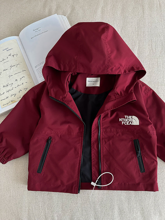 The North Face Kids Hooded Jacket Autumn Trendy Style