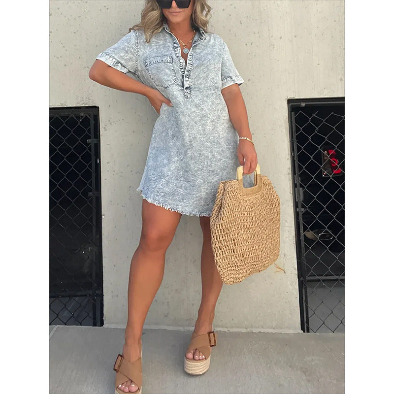 Denim Shirt Dress