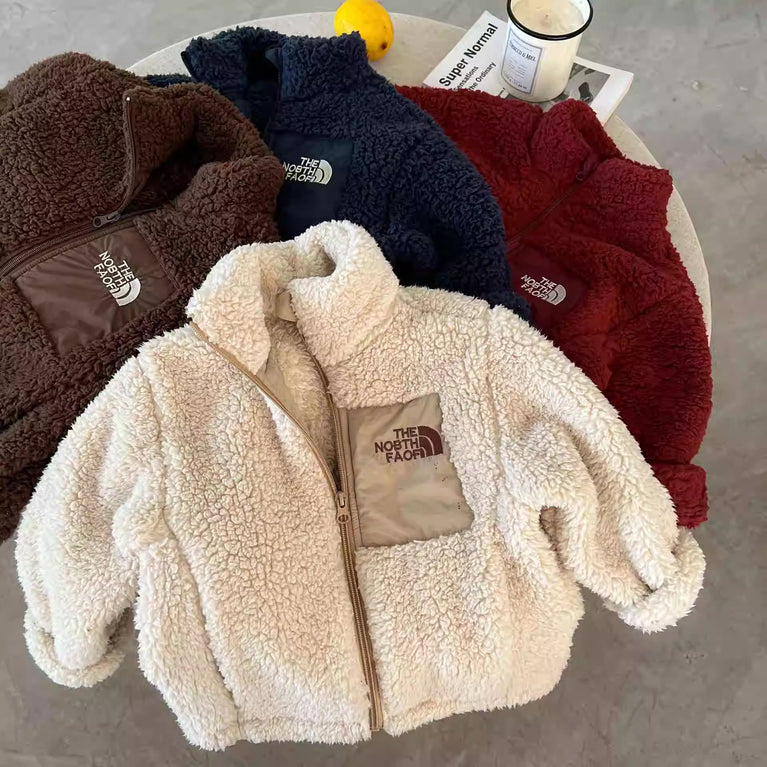 The North Face Kids Lamb Wool Cotton Jacket Winter Warm