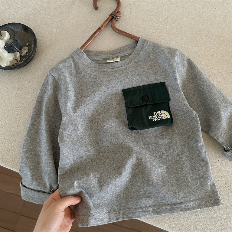 Kids Long Sleeve Cotton T-Shirt Autumn for Boys and Girls