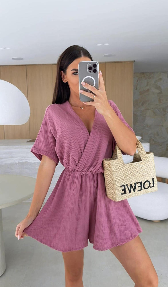 Summer V-neck fashion jumpsuit