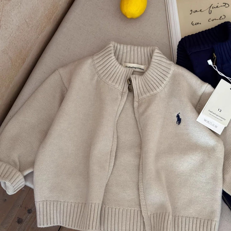 Kids Striped Knitted Cardigan Spring & Autumn Sweater