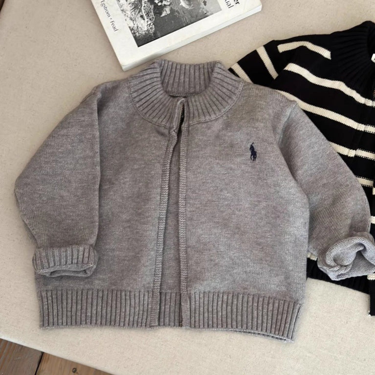 Kids Striped Knitted Cardigan Spring & Autumn Sweater