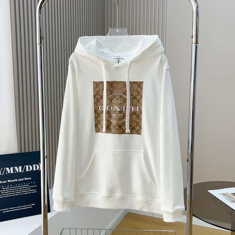 Unisex Coach couple casual hooded sweatshirt