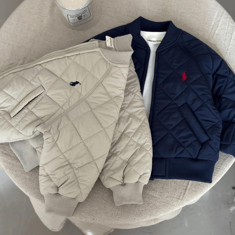 Kids Cotton Embroidered Jacket Autumn Winter