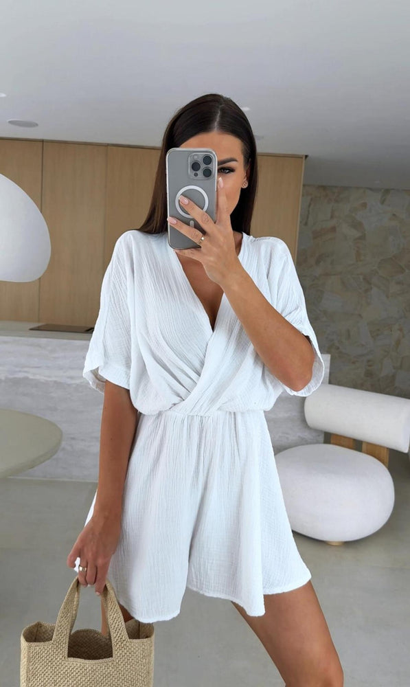 Summer V-neck fashion jumpsuit