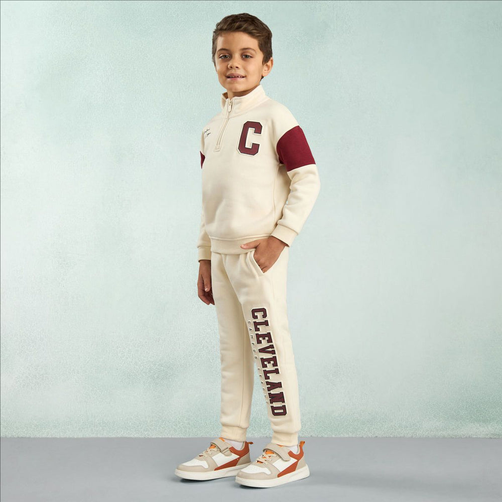 MAX Boys' Autumn/Winter Velvet Suit 2-Piece Formal Outfit for Kids