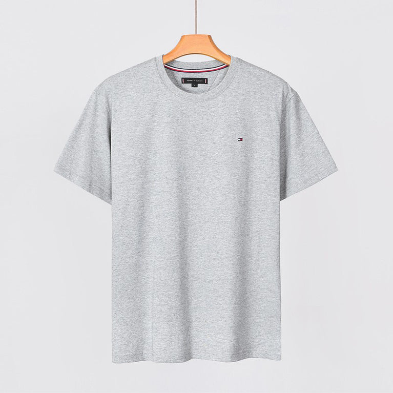 Tommy Hilfiger Herren-Basic-T-Shirt mit Flaggenaufkleber