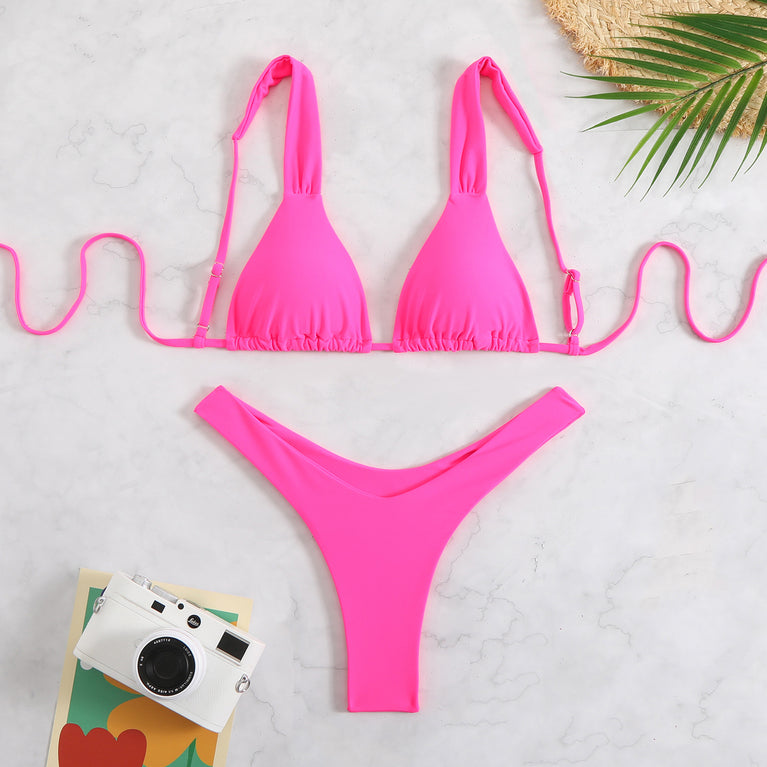 Adjustable Shoulder Tie Bikini