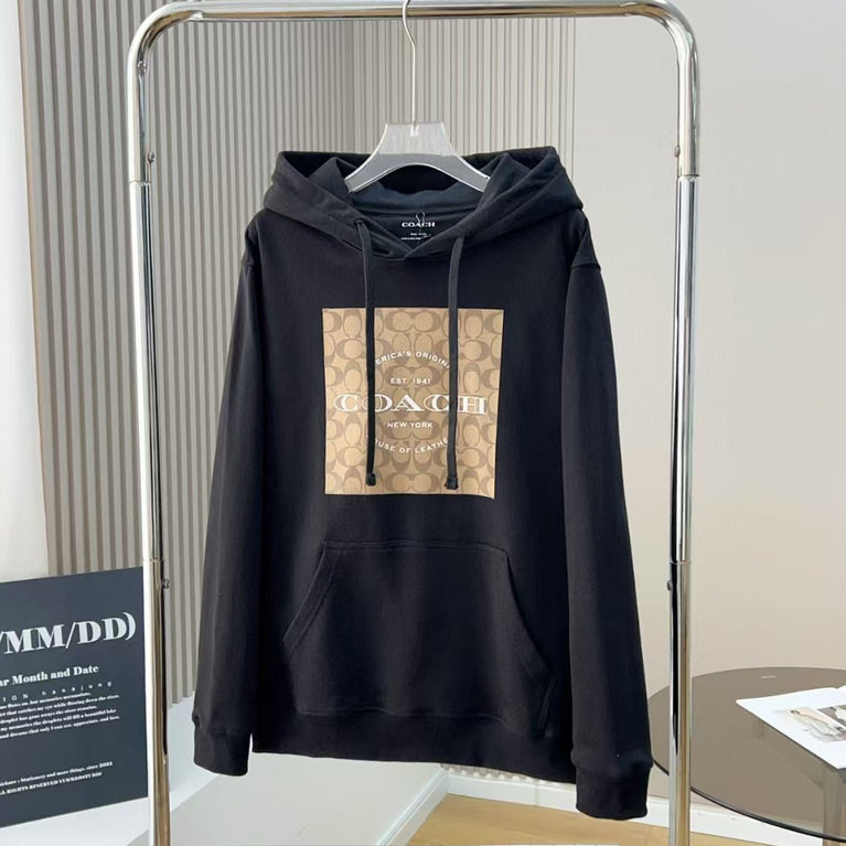 Unisex Coach couple casual hooded sweatshirt