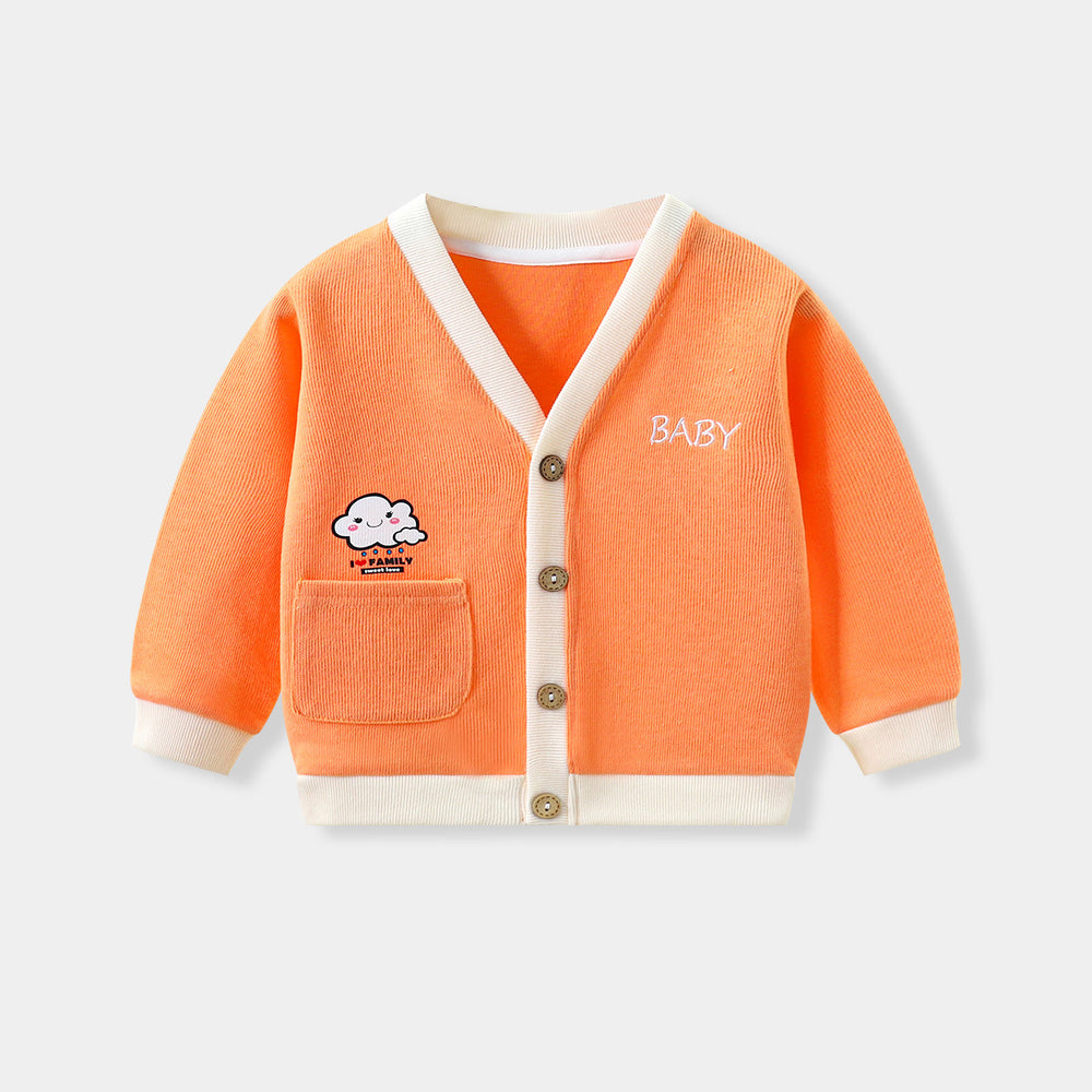 Children's knitted cardigan autumn new baby coat