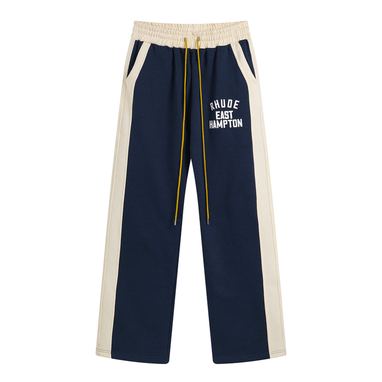 RHUDE Unisex sports half zipper sweatshirt pants set