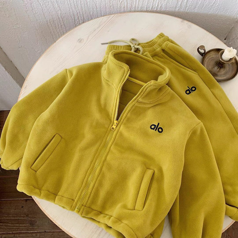 Alo Kids Autumn Winter Sweatshirt & Sweatpants two piece Set