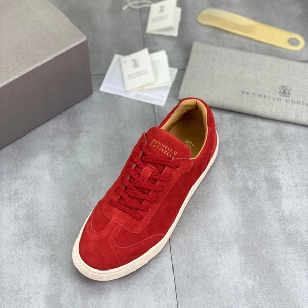 Brunello Cucinelli Lightweight suede fabric sneakers
