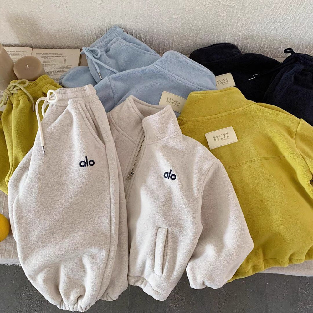 Alo Kids Autumn Winter Sweatshirt & Sweatpants two piece Set