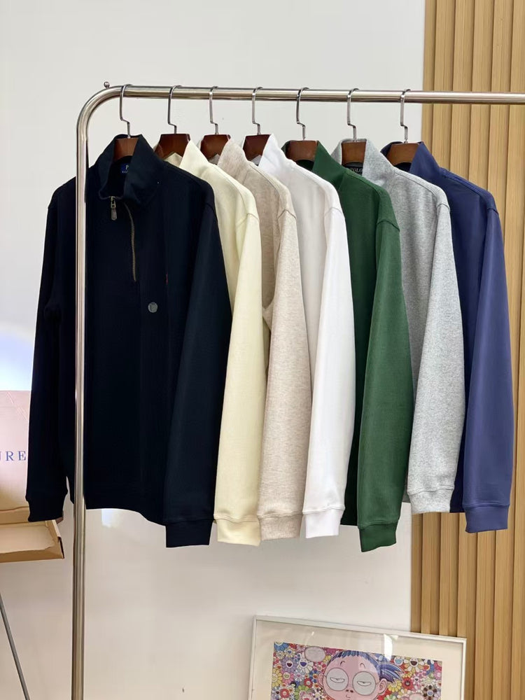 Ralph Lauren Unisex Half-Zip Long Sleeve Sweatshirt