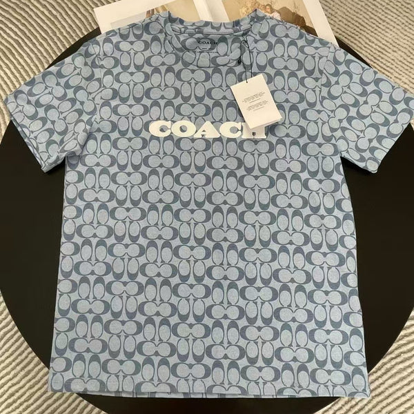 Coach luxury style monogram print Tshirt