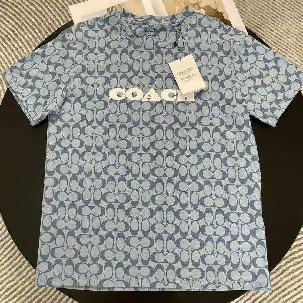 Coach luxury style monogram print Tshirt