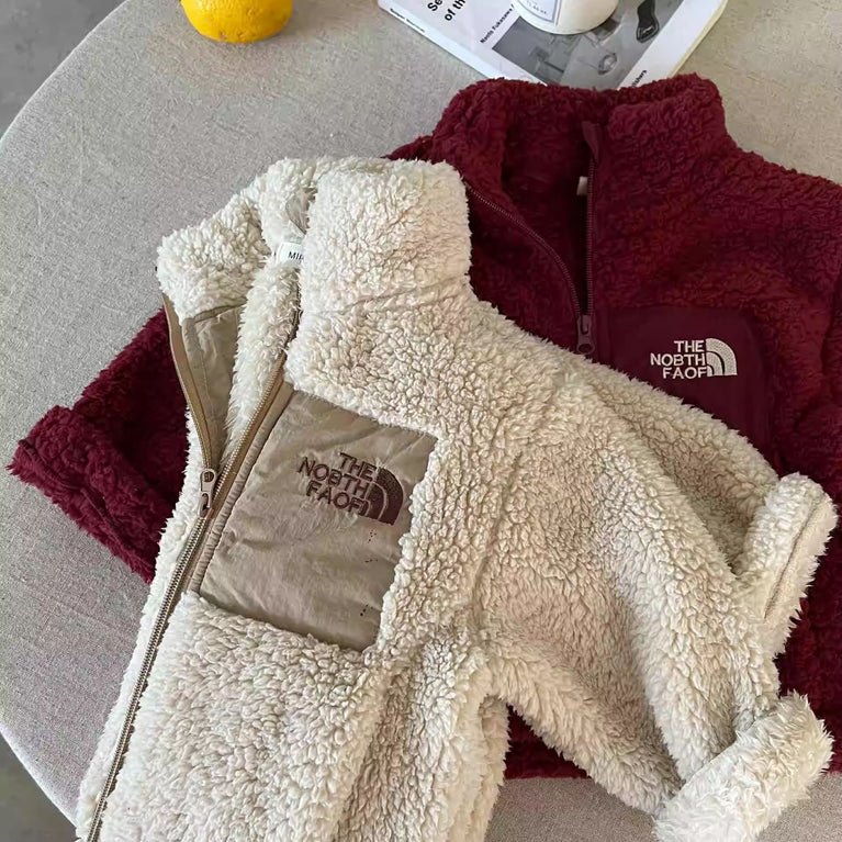 The North Face Kids Lamb Wool Cotton Jacket Winter Warm