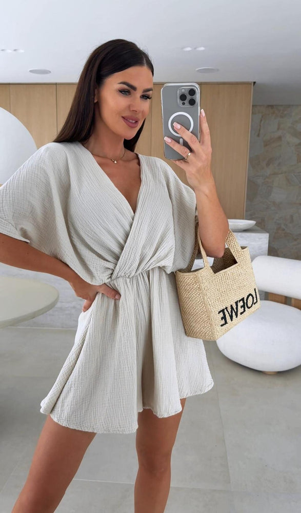 Summer V-neck fashion jumpsuit