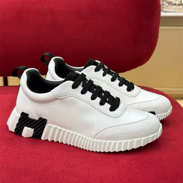 Hermes Men's Designer Leather Running Stylish Shoes