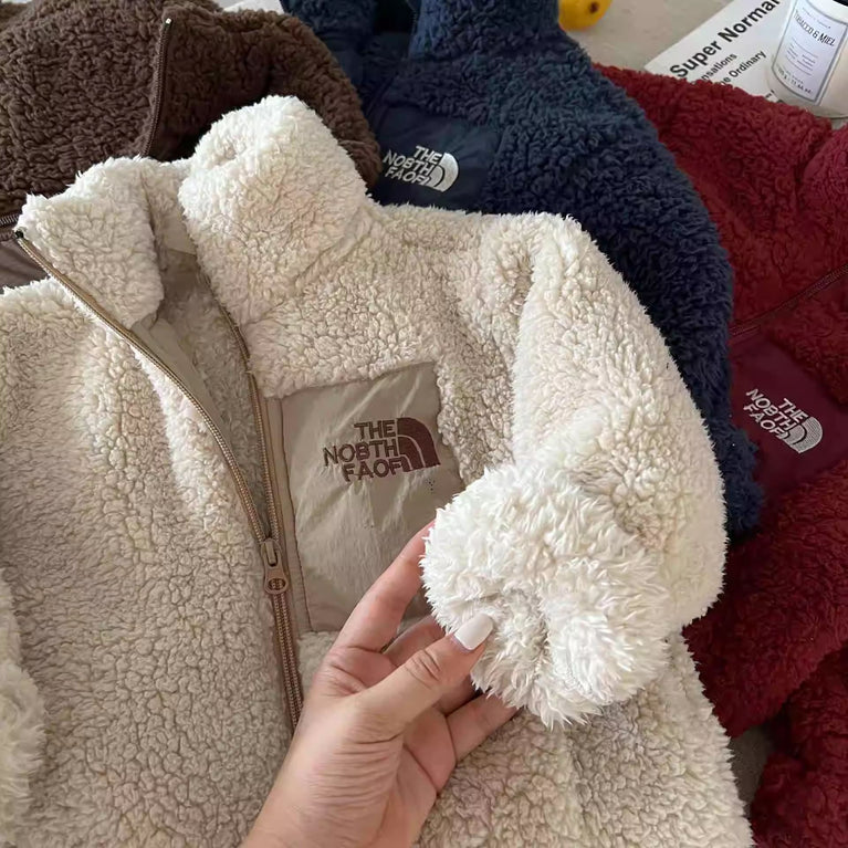 The North Face Kids Lamb Wool Cotton Jacket Winter Warm