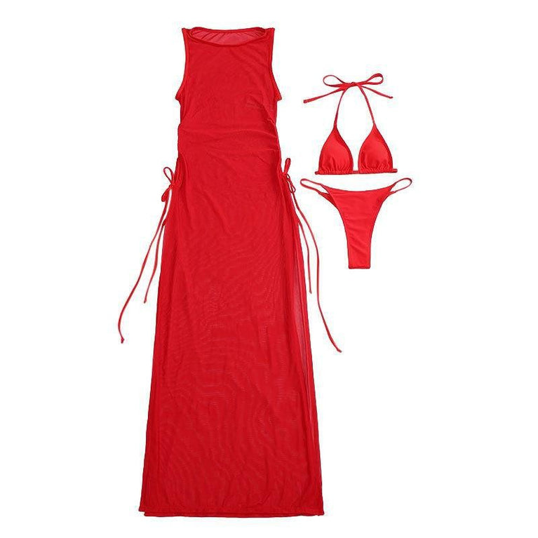 Women's Three-Piece Swim Set for the Beach