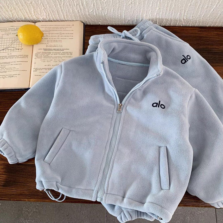 Alo Kids Autumn Winter Sweatshirt & Sweatpants two piece Set