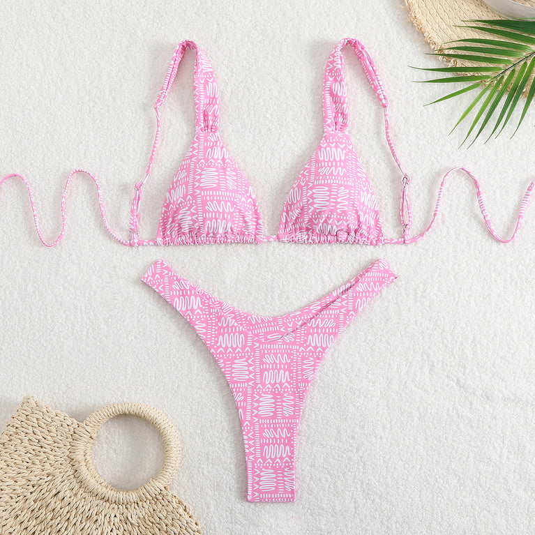 Adjustable Shoulder Tie Bikini