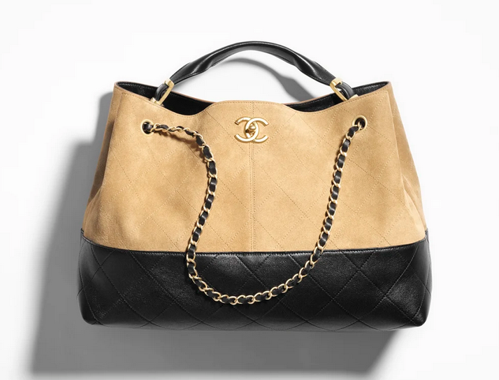Chanel Suede Designer Handbag Horizontal or Vertical Style