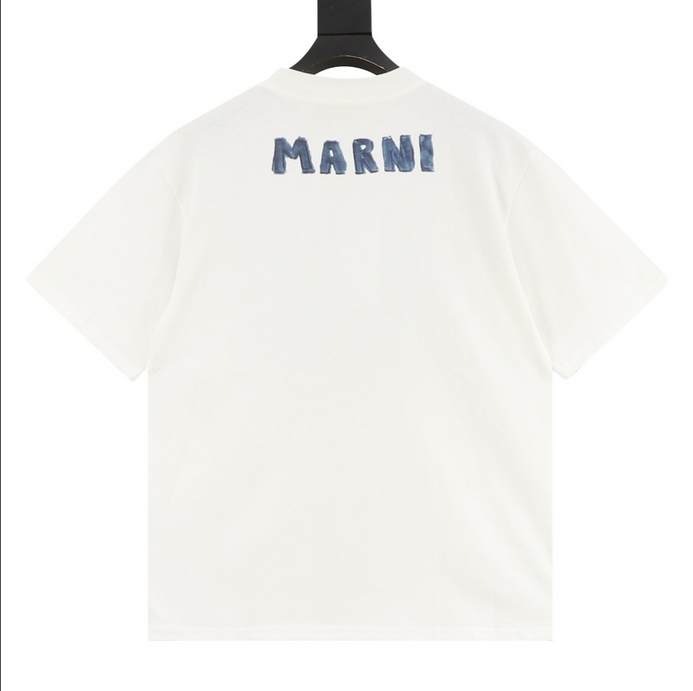 Marni Hand Drawn Graffiti Ocean Whale Tshirt