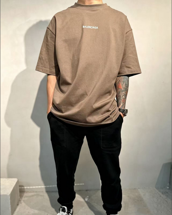Balenciaga Classic Basic Embroidered Tshirt