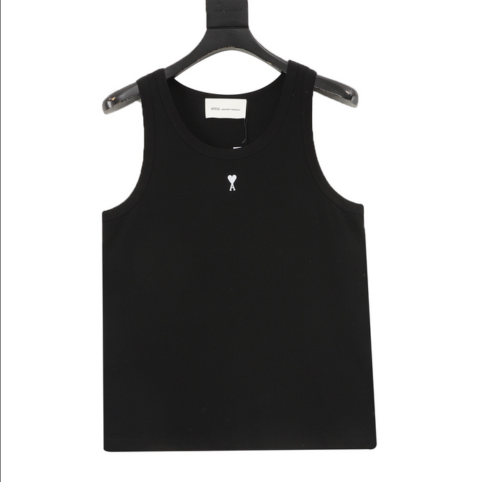AMI Paris Heart Embroidered Vest