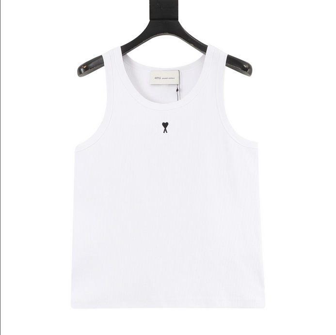 AMI Paris Heart Embroidered Vest