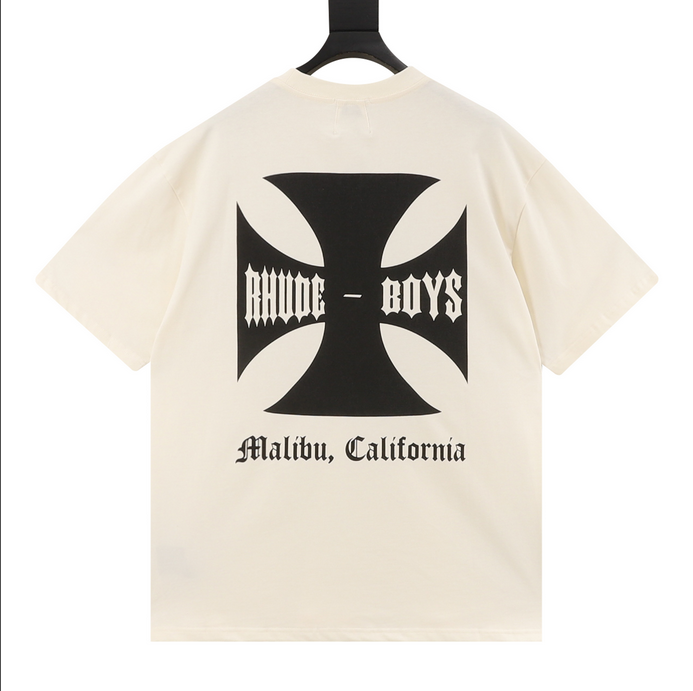 RHUDE Boys Cross Print Unisex Tshirt