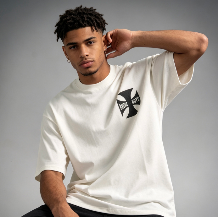 RHUDE Boys Cross Print Unisex Tshirt