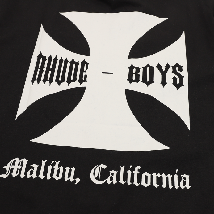RHUDE Boys Cross Print Unisex Tshirt