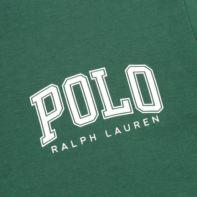 Ralph Lauren Classic Fit Letter Print Cotton Tshirt