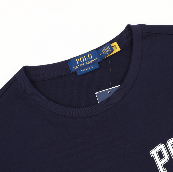 Ralph Lauren Classic Fit Letter Print Cotton Tshirt
