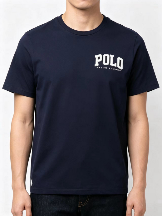 Ralph Lauren Classic Fit Letter Print Cotton Tshirt