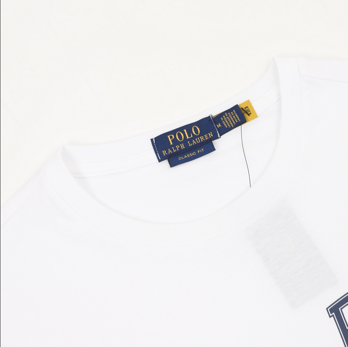 Ralph Lauren Classic Fit Letter Print Cotton Tshirt