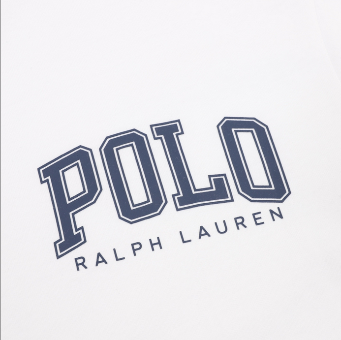 Ralph Lauren Classic Fit Letter Print Cotton Tshirt
