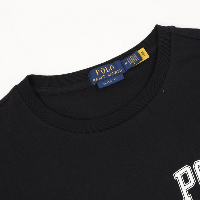Ralph Lauren Classic Fit Letter Print Cotton Tshirt