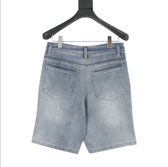 Ralph Lauren Washed Light Blue Casual Denim Shorts