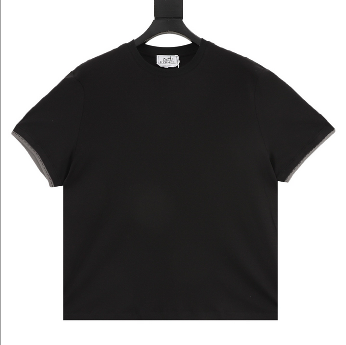 Hermes Crew Neck Basic Tshirt