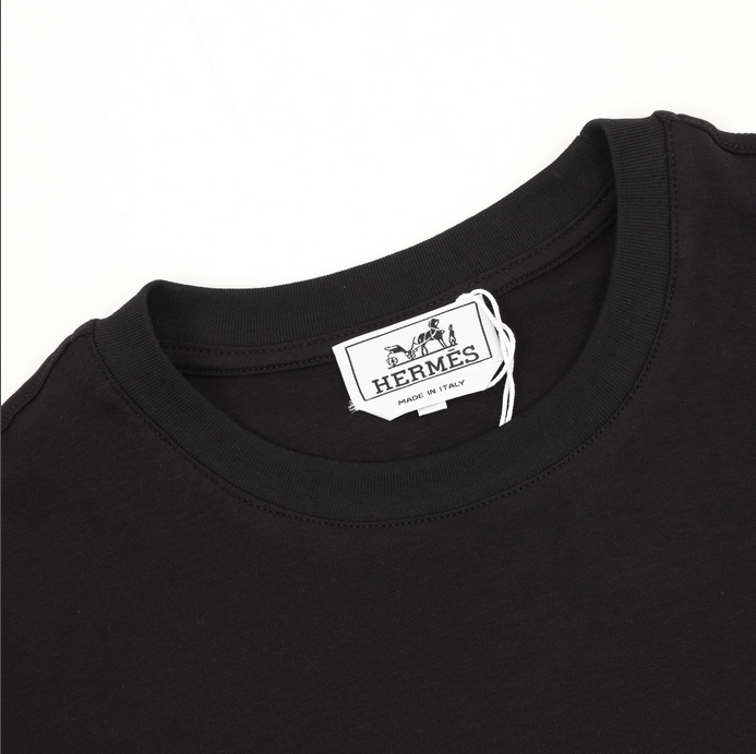 Hermes Crew Neck Basic Tshirt